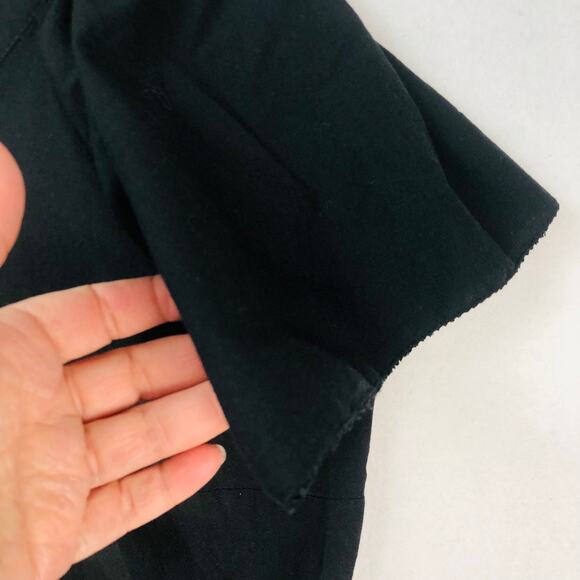 Old Navy Embroidered Flutter-Sleeve Dress XL Black and White Tiered EUC - Picture 6 of 16